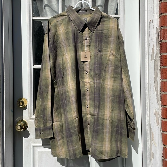 Knights Sports Wear Long Sleeve Button Up Front Pocket Shirt ~ Men’s 3X - Picture 1 of 7